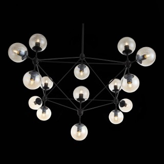 SL549.403.15 Люстра потолочная ST-Luce Черный/Янтарный E27 15*40W STAMPO-foto7