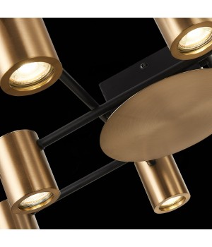 SL1207.402.10 Светильник потолочный ST-Luce Черный/Латунь GU10 10*7W VEROLI-foto6