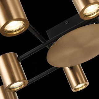 SL1207.402.10 Светильник потолочный ST-Luce Черный/Латунь GU10 10*7W VEROLI-foto6