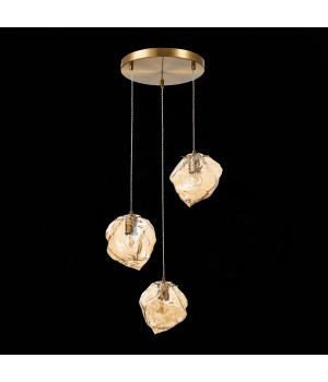 SL1175.303.03 Светильник подвесной ST-Luce латунь/янтарный E14 3*40W Portici-foto5