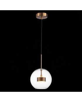 SL1133.233.01 Светильник подвесной ST-Luce Латунь/Прозрачный LED 1*14W 3000K BOPONE-foto3