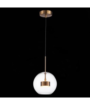 SL1133.233.01 Светильник подвесной ST-Luce Латунь/Прозрачный LED 1*14W 3000K BOPONE-foto3