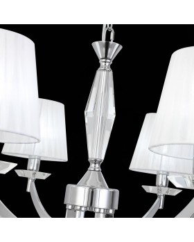 SL1756.103.06 Светильник подвесной ST-Luce Хром/Светло-серый E14 6*40W BELLO-foto6