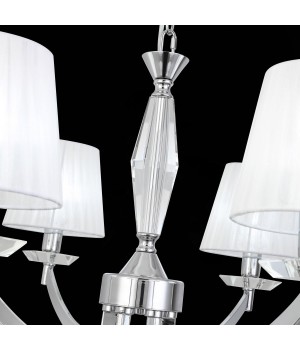 SL1756.103.06 Светильник подвесной ST-Luce Хром/Светло-серый E14 6*40W BELLO-foto6