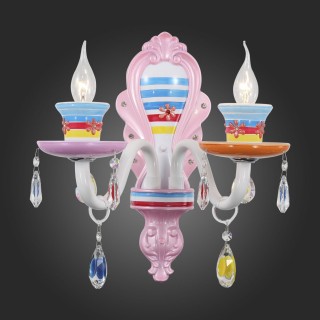 SL673.781.02 Бра ST-Luce Разноцветный/Разноцветный E14 2*40W ORNATO-foto7