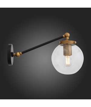 SL234.411.01 Бра ST-Luce Черный, Золото/Прозрачный E27 1*40W VARIETA-foto6