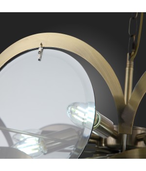 SL1161.373.09 Люстра подвесная ST-Luce Бронза/Дымчатый E14 9*60W FAZIA-foto4