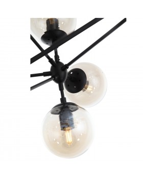 SL549.403.21 Люстра потолочная ST-Luce Черный/Янтарный E27 21*40W STAMPO-foto2