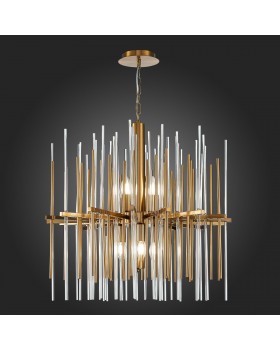 SL1628.303.08 Люстра подвесная ST-Luce Латунь/Прозрачный, Латунь E14 8*40W TERAMO-foto5