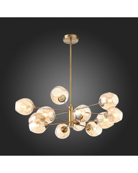 SL1500.203.12 Светильник подвесной ST-Luce Золотистый/Янтарный E14 12*40W FOVIA-foto6