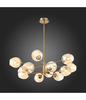 SL1500.203.12 Светильник подвесной ST-Luce Золотистый/Янтарный E14 12*40W FOVIA-foto6