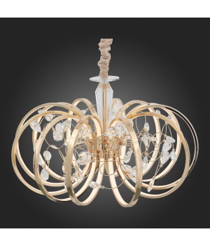 SL923.203.12 Люстра подвесная ST-Luce Золотистый, Прозрачный/Белый LED 1*70W 4000K OTTAVO-foto8