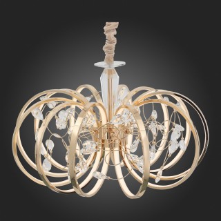 SL923.203.12 Люстра подвесная ST-Luce Золотистый, Прозрачный/Белый LED 1*70W 4000K OTTAVO-foto8