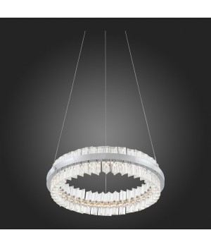 SL383.103.01 Светильник подвесной ST-Luce Хром/Хром, Прозрачный LED 1*34W 3000K CHERIO-foto3