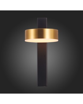 SL6000.301.01 Светильник настенный ST-Luce Черный/Латунь LED 1*7W 3000K PANCES-foto9