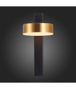 SL6000.301.01 Светильник настенный ST-Luce Черный/Латунь LED 1*7W 3000K PANCES-foto9