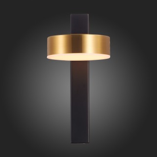 SL6000.301.01 Светильник настенный ST-Luce Черный/Латунь LED 1*7W 3000K PANCES-foto9