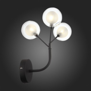 SL376.401.03 Бра ST-Luce Черный/Прозрачный, Белый G4 LED 3*2W - DEMELE-foto7