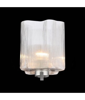 SL117.101.01 Бра ST-Luce Серебристый/Прозрачный E27 1*60W ONDE-foto4