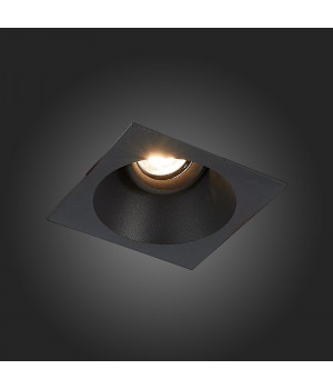 ST207.418.01 Св-к встр. Мат. черный GU10 1*50W L103xW103xH52 220V Без ламп GROSI-foto3