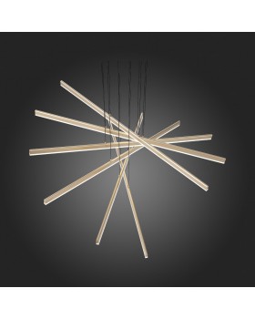 SL394.223.06 Светильник подвесной ST-Luce Матовое золото/Белый LED 6*16,6W 4000K BASONI-foto12