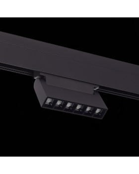 ST364.446.06 Магнитный трековый светильник Черный LED 1*6W 4000K 532Lm Ra>80 36° IP20 L120xW22xH108 48V NANE-foto5