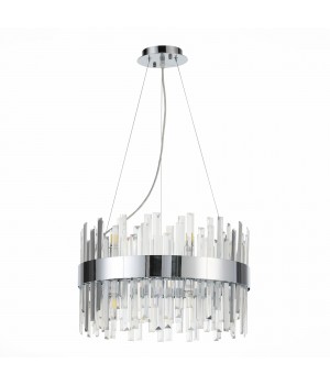 SL1160.103.12 Люстра подвесная ST-Luce Хром/Хром, Прозрачный G9 12*5W BAFO-foto2
