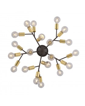 SL437.402.20 Люстра потолочная ST-Luce Золотистый,Черный E27 20*60W FOGLIONE-foto2