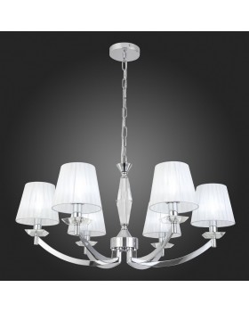 SL1756.103.06 Светильник подвесной ST-Luce Хром/Светло-серый E14 6*40W BELLO-foto5