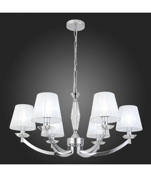 SL1756.103.06 Светильник подвесной ST-Luce Хром/Светло-серый E14 6*40W BELLO-foto5