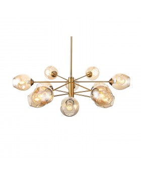 SL1500.203.12 Светильник подвесной ST-Luce Золотистый/Янтарный E14 12*40W FOVIA-foto12