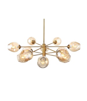 SL1500.203.12 Светильник подвесной ST-Luce Золотистый/Янтарный E14 12*40W FOVIA-foto12