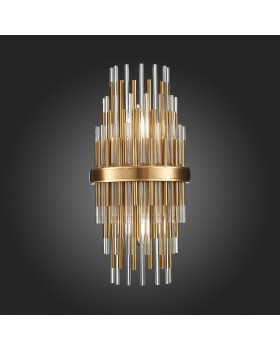 SL1628.301.02 Бра ST-Luce Латунь/Прозрачный, Латунь E14 2*40W TERAMO-foto5