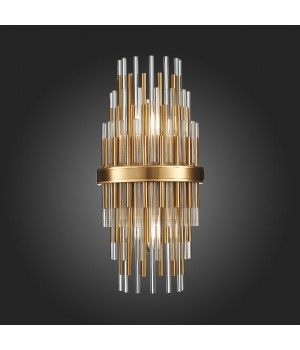 SL1628.301.02 Бра ST-Luce Латунь/Прозрачный, Латунь E14 2*40W TERAMO-foto5