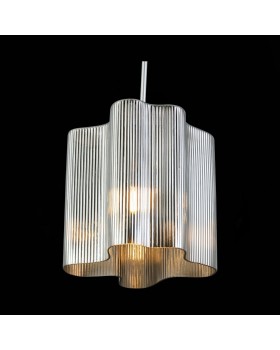 SL117.703.01 Светильник подвесной ST-Luce Серебристый/Дымчатый E27 1*60W ONDE-foto6