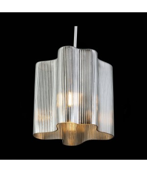 SL117.703.01 Светильник подвесной ST-Luce Серебристый/Дымчатый E27 1*60W ONDE-foto6