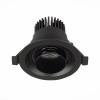 ST701.448.07 Св-к встр. Zoom Черный LED 1*7W 4000K 560Lm Ra 15°-60° IP20 D90xH65 170-240V ST701