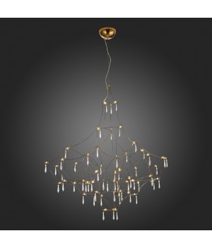 SL797.203.114 Люстра подвесная ST-Luce Золотистый, Шампань LED 114*0,45W 3000K GRAVETTA-foto7