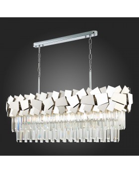 SL1232.103.07 Люстра подвесная ST-Luce Хром/Прозрачный, Хром E14 7*60W CASERTA-foto7