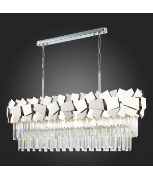 SL1232.103.07 Люстра подвесная ST-Luce Хром/Прозрачный, Хром E14 7*60W CASERTA-foto7