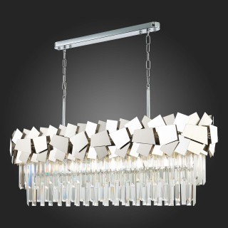 SL1232.103.07 Люстра подвесная ST-Luce Хром/Прозрачный, Хром E14 7*60W CASERTA-foto7