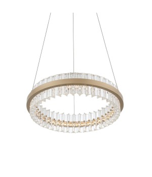 SL383.203.01 Светильник подвесной ST-Luce Золотистый/Золотистый, Прозрачный LED 1*34W 3000K CHERIO-foto2