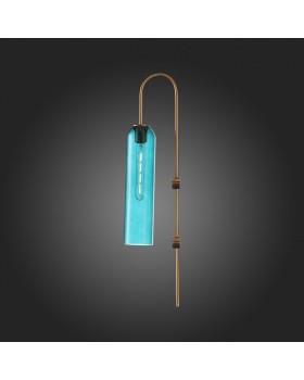 SL1145.381.01 Светильник настенный ST-Luce Латунь/Голубой E27 1*60W CALLANA-foto8