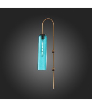 SL1145.381.01 Светильник настенный ST-Luce Латунь/Голубой E27 1*60W CALLANA-foto8