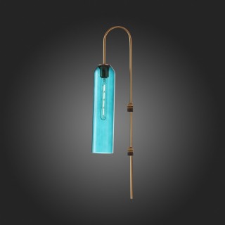 SL1145.381.01 Светильник настенный ST-Luce Латунь/Голубой E27 1*60W CALLANA-foto8