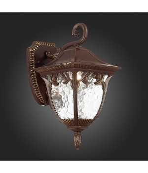 SL083.701.01 Светильник уличный настенный ST-Luce Кофейный/Кофейный, Прозрачный E27 1*60W CHIANI-foto7