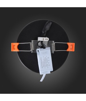 ST104.402.06 Светильник потолочный Черный LED 1*6W 3000K 468Lm Ra>80 120° IP20 D110xH20 170-240V CIAMELLA-foto9