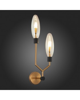 SL1174.301.02 Бра ST-Luce Латунь/Коньячный G9 2*5W DESIMA-foto5