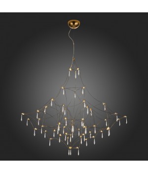 SL797.213.114 Люстра подвесная ST-Luce Золотистый, Прозрачный LED 114*0,45W 3000K GRAVETTA-foto5