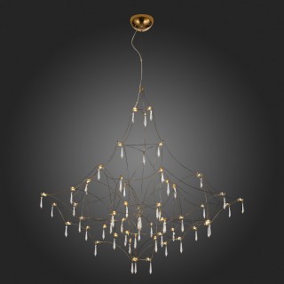 SL797.213.114 Люстра подвесная ST-Luce Золотистый, Прозрачный LED 114*0,45W 3000K GRAVETTA-foto5